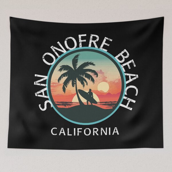 Item preview, San Onofre Beach - California (with White Lettering) designed and sold by VelvetRoom.