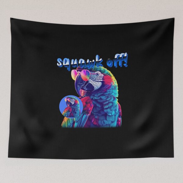 Item preview, Squawk Off! Naughty Talking Parrot designed and sold by HardCorps.