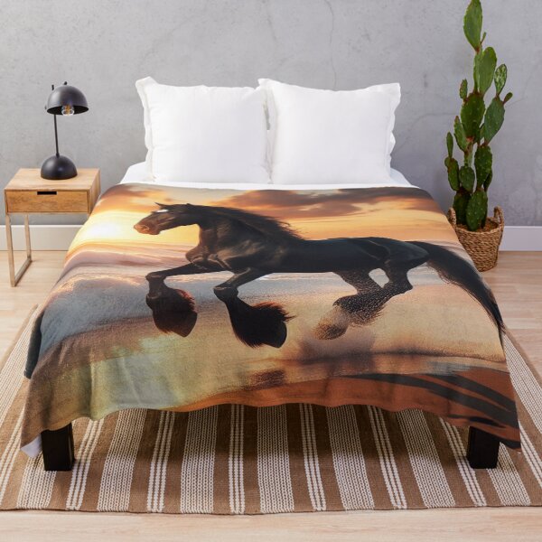 Item preview, Beach gallop in the sunset: horse meets sunset designed and sold by FotoworldEdel.