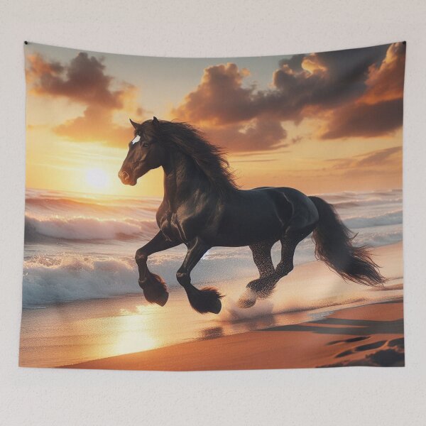 Item preview, Beach gallop in the sunset: horse meets sunset designed and sold by FotoworldEdel.