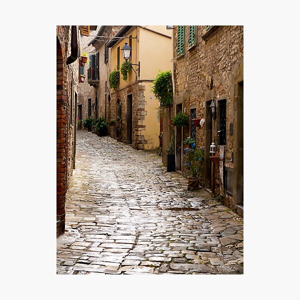 "Cobblestone Street" Photographic Print for Sale by raetucker Redbubble