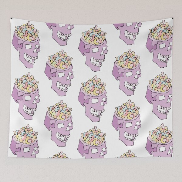 Item preview, MAGGOT BRAIN - WEIRD AND SURREAL SKULL FOR LOVERS OF THE STRANGE designed and sold by Clifford Hayes.