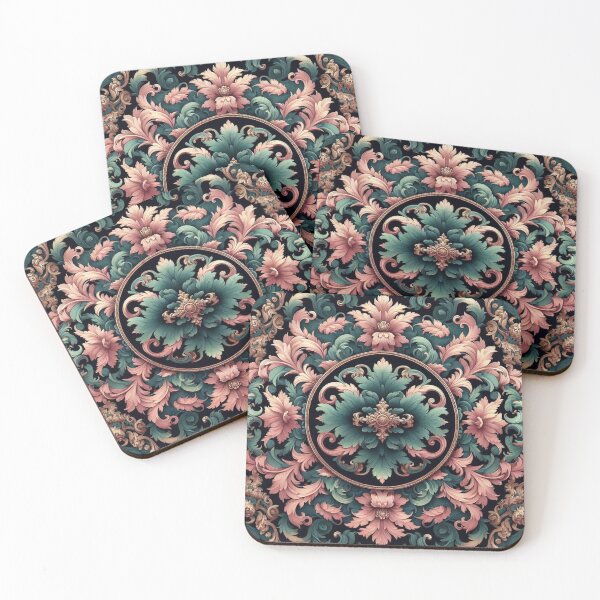 Item preview, Teal & Pink Baroque designed and sold by DesignsByPrnces.
