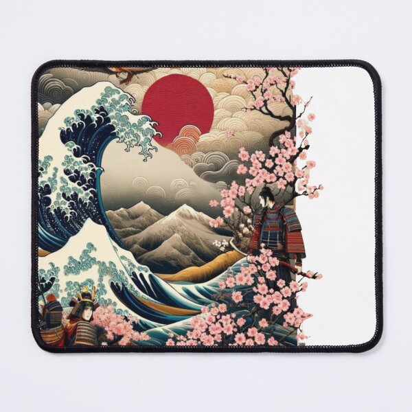 Item preview, Two Samurai with cherry blossoms designed and sold by FusiTink.