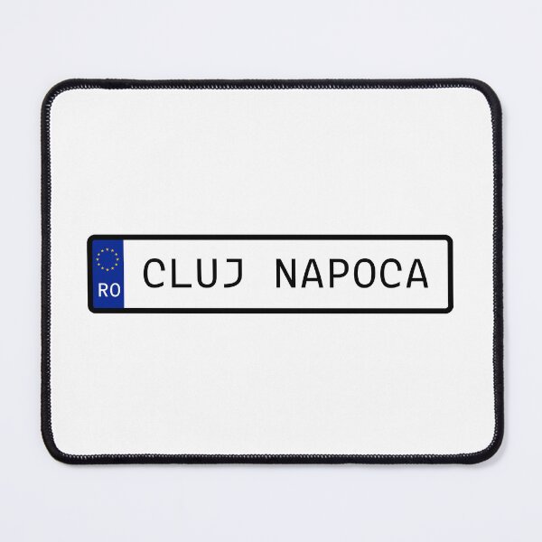 Item preview, Cluj Napoca Romania EU Number Plate designed and sold by PatchMerch.