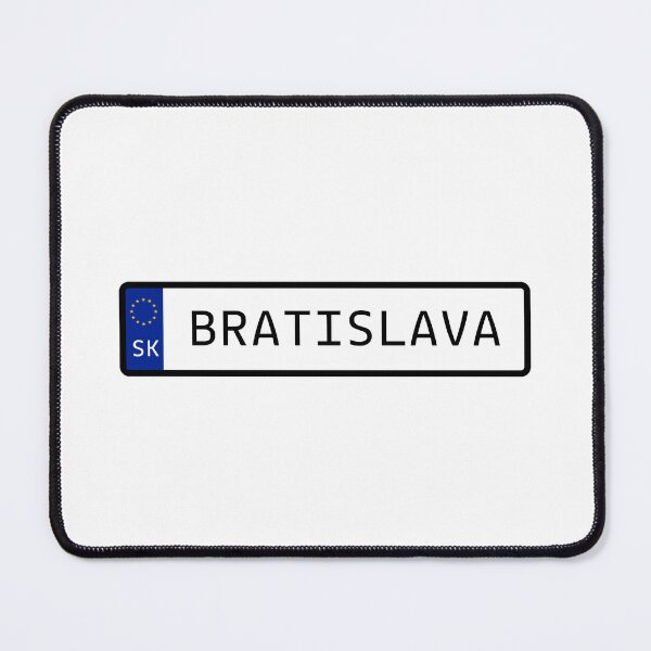 Item preview, Bratislava Slovakia EU Number Plate designed and sold by PatchMerch.