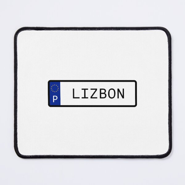 Item preview, Lizbon Portugal EU Number Plate designed and sold by PatchMerch.