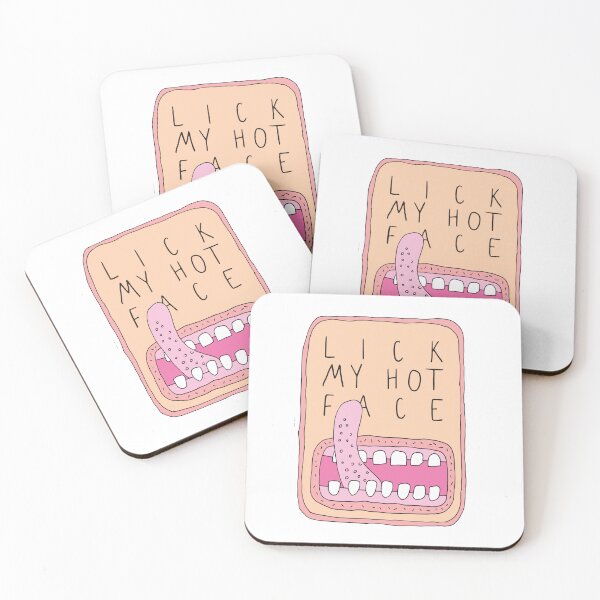 Item preview, LICK MY HOT FACE - WEIRD, SURREAL ILLUSTRATION FOR THE STRANGE AT HEART designed and sold by Clifford Hayes.