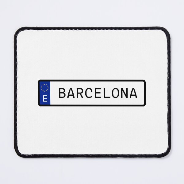 Item preview, Barcelona Spain EU Number Plate designed and sold by PatchMerch.
