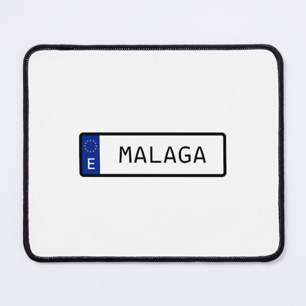 Item preview, Malaga Spain EU Number Plate designed and sold by PatchMerch.