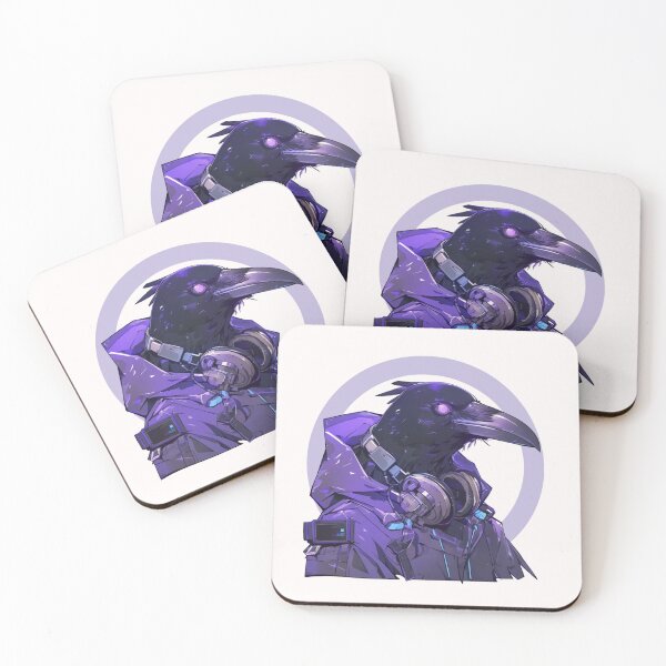 Item preview, Cyber crow // crow // Cool Animal // Cyber Animal // Future Animal Art // Animal Warrior // Animal Cute Art // Gaming Aesthetic stickers designed and sold by SMARTKIT  DESIGNAGENCY.