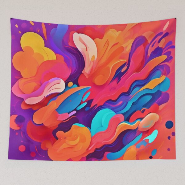 Item preview, Rainbow Explosion: Happy Paint Splatter designed and sold by Health And Fitness Posts e-Store.