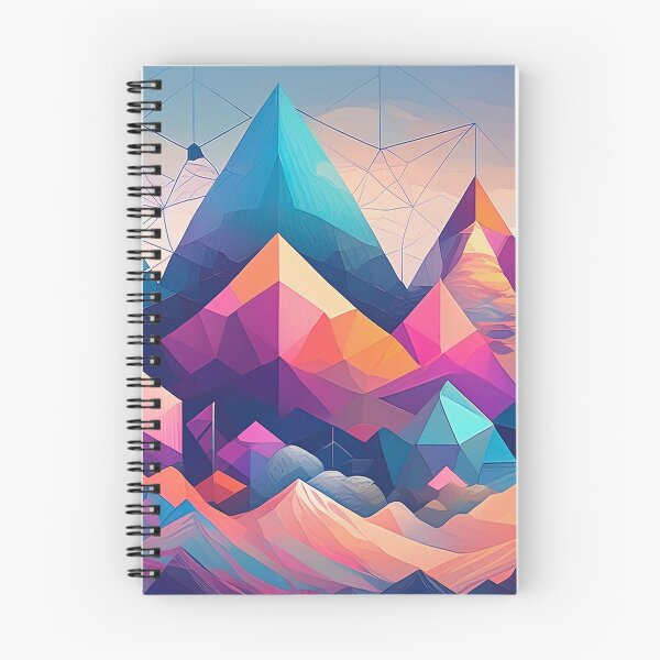 Item preview, Geometric Landscape: Vibrant Peaks designed and sold by homydesign.