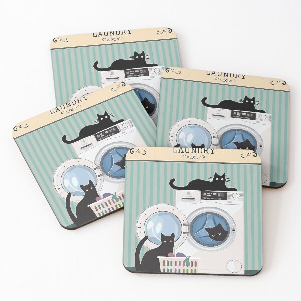 Item preview, black cat laundry designed and sold by syafamaisa3.