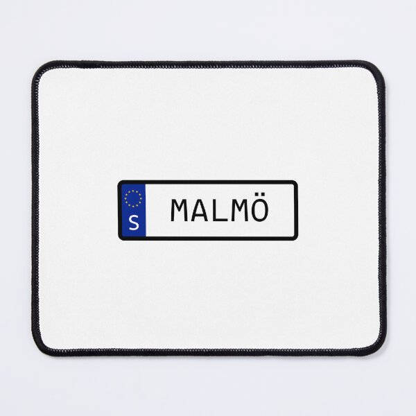 Item preview, Malmo Sweden EU Number Plate designed and sold by PatchMerch.