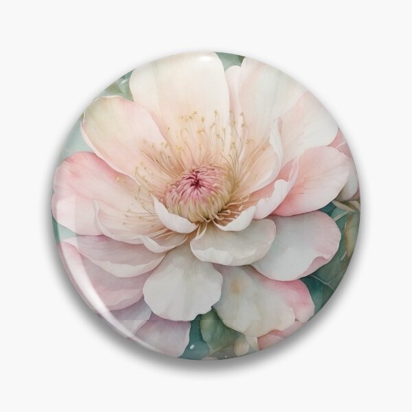 Item preview, Elegant Peony Watercolor Pattern designed and sold by Victoria Riabov.