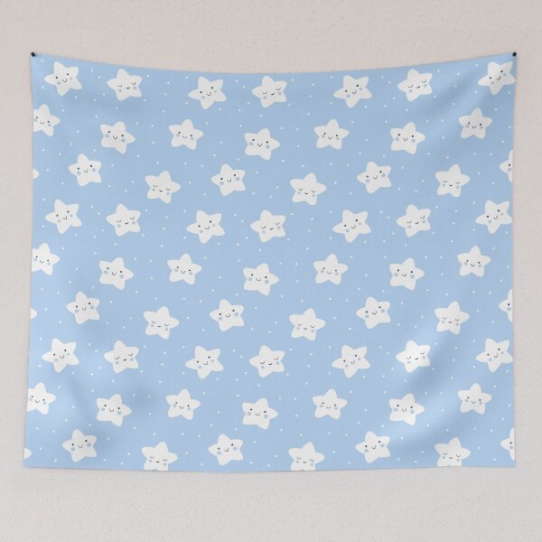 Item preview, Baby Blue Stars Childrens Design Pattern designed and sold by LMStudioDesigns.