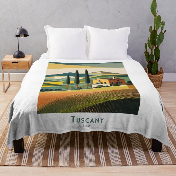 Item preview, Vintage Minimalist Travel Poster Tuscany Italy – Retro Landscape Art designed and sold by pod24.