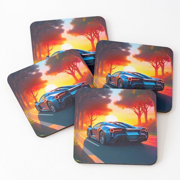 Item preview, Supercar at Sunset designed and sold by GrizzlyCollective.