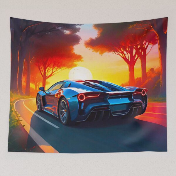 Item preview, Supercar at Sunset designed and sold by GrizzlyCollective.
