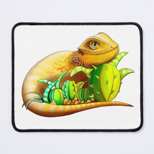 Item preview, Quaint Yellow Bearded Dragon designed and sold by TrumpetArt25.
