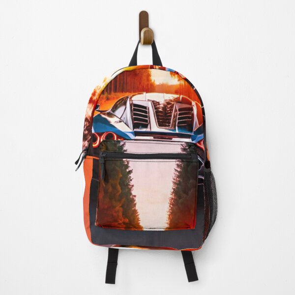 Item preview, Majestic Supercar at Sunset: Rear View designed and sold by GrizzlyCollective.