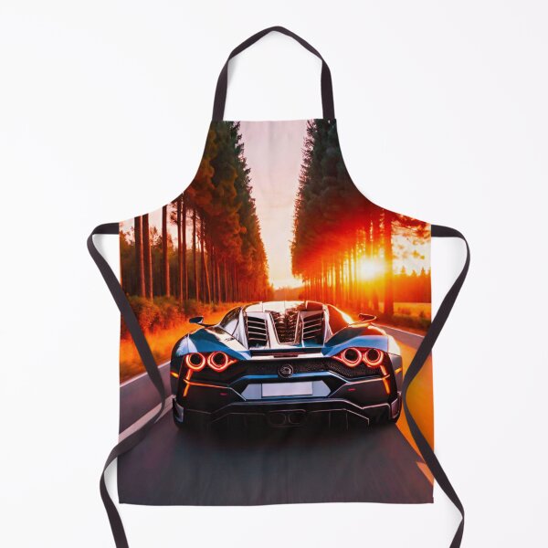Item preview, Majestic Supercar at Sunset: Rear View designed and sold by GrizzlyCollective.