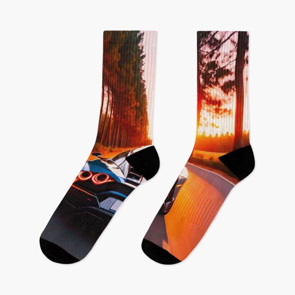 Item preview, Majestic Supercar at Sunset: Rear View designed and sold by GrizzlyCollective.