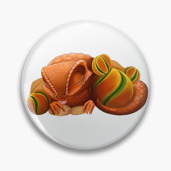 Item preview, Sleeping red bearded dragon with cactus designed and sold by TrumpetArt25.