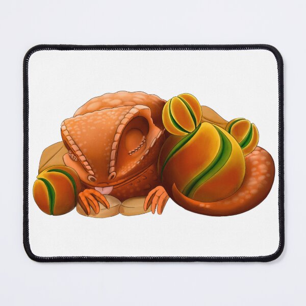 Item preview, Sleeping red bearded dragon with cactus designed and sold by TrumpetArt25.