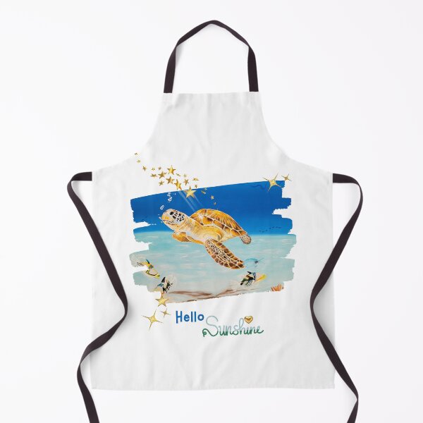 Item preview, Uranie the muse of the stars, sea turtle in the lagoon designed and sold by GabiVitryArt.