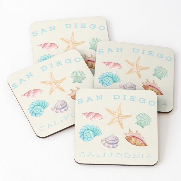 Item preview, San Diego California Shells Graphic  designed and sold by CozyThreadsCo.