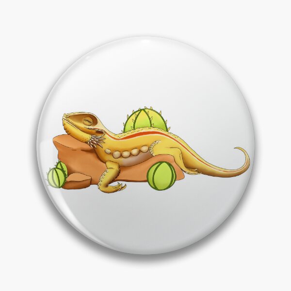 Item preview, Relaxed Yellow Bearded Dragon On Rock designed and sold by TrumpetArt25.