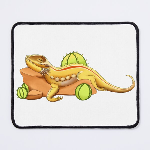 Item preview, Relaxed Yellow Bearded Dragon On Rock designed and sold by TrumpetArt25.