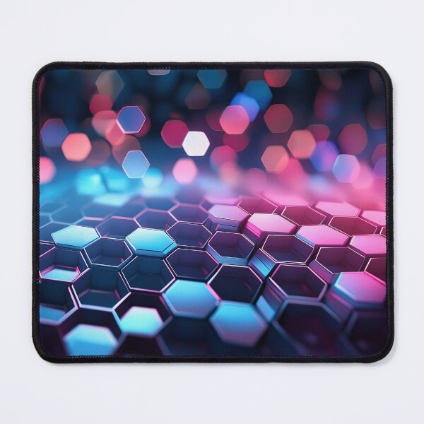 Item preview, Neon Hexagon Grid designed and sold by homydesign.