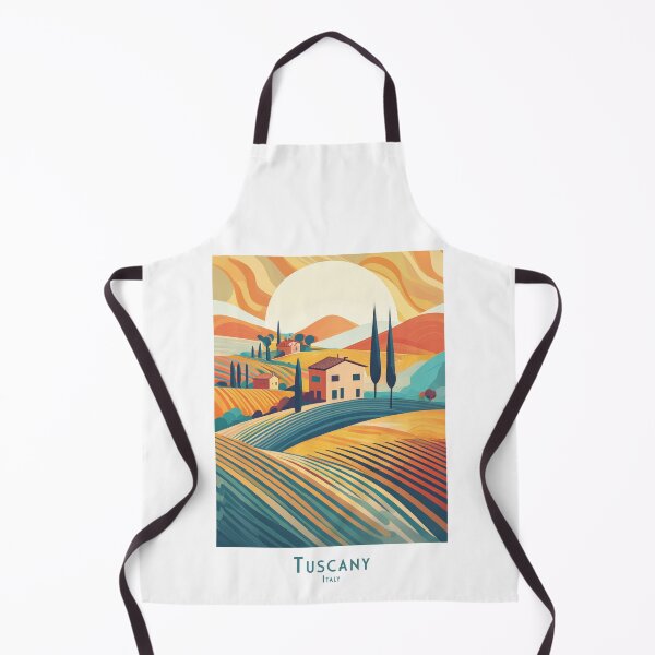 Item preview, Retro Minimalist Travel Poster Tuscany Italy – Vintage Landscape Art designed and sold by pod24.