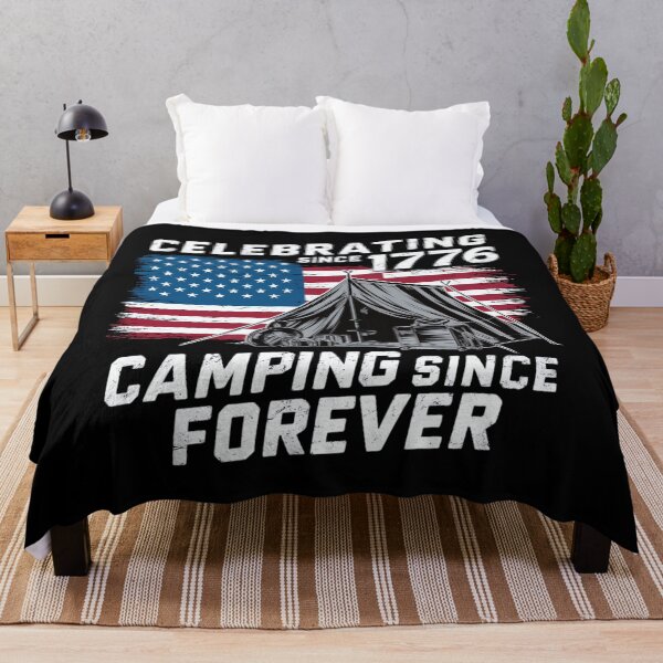 Item preview, Celebrating Since 1776, Camping Since Forever, Independence Day, United States designed and sold by decorwonders.