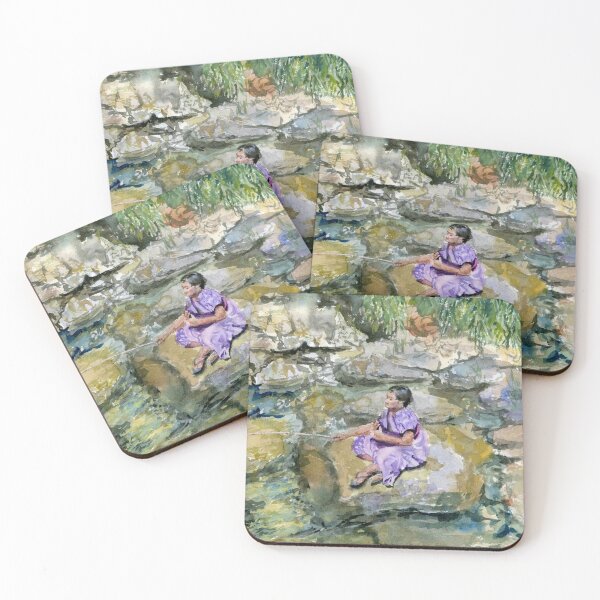Item preview, Fishing Hole: Watercolor painting designed and sold by Artbydekloe.