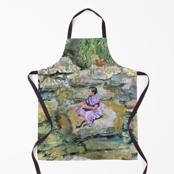 Item preview, Fishing Hole: Watercolor painting designed and sold by Artbydekloe.