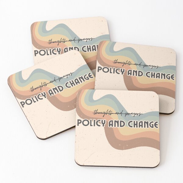 Item preview, Policy and Change Vintage Retro Wall Art designed and sold by Just-Be-Designs.