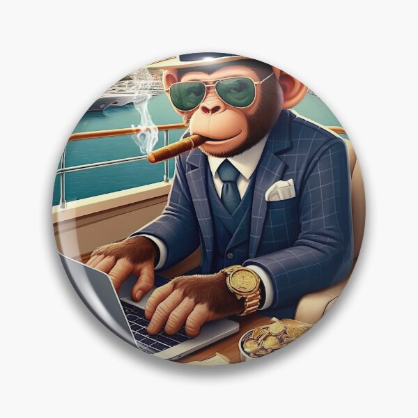 Aperçu de l'œuvre Singe de style de vie de luxe créée et vendue par NoCompetition.