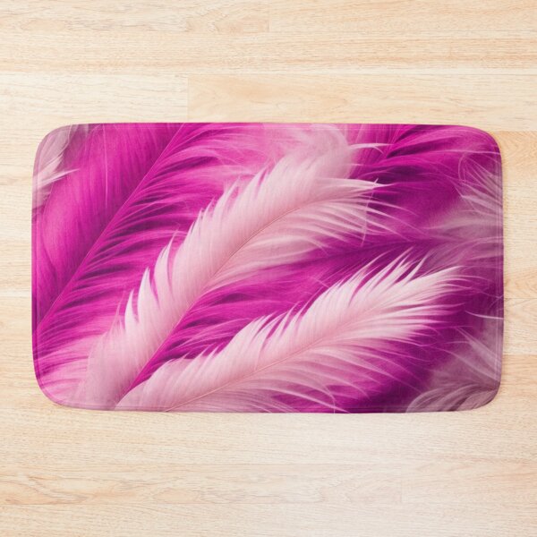 Item preview, Hot Pink & Baby Pink Feather Pattern designed and sold by PinkGoddessLove.