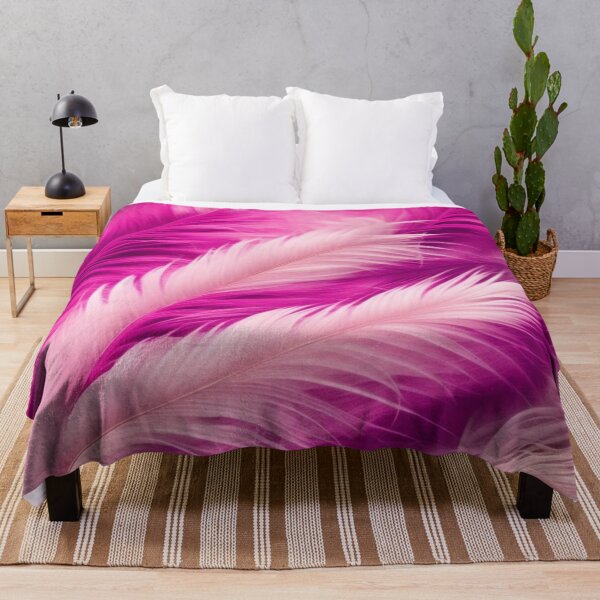 Item preview, Hot Pink & Baby Pink Feather Pattern designed and sold by PinkGoddessLove.