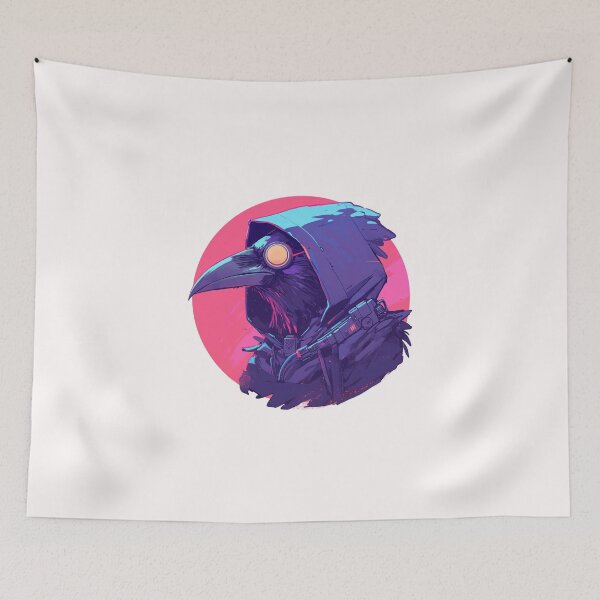 Item preview, Cyber crow // crow // Cool Animal // Cyber Animal // Future Animal Art // Animal Warrior // Animal Cute Art // Gaming Aesthetic stickers designed and sold by SMARTKIT  DESIGNAGENCY.