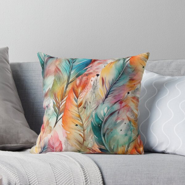 Item preview, Watercolor Feathers bird #pattern #feathers designed and sold by JBJart.
