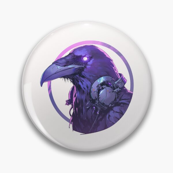 Item preview, Cyber crow // crow // Cool Animal // Cyber Animal // Future Animal Art // Animal Warrior // Animal Cute Art // Gaming Aesthetic stickers designed and sold by SMARTKIT  DESIGNAGENCY.