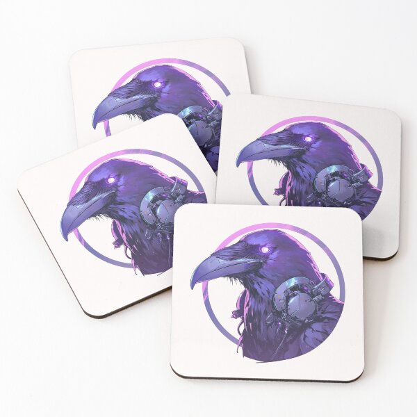 Item preview, Cyber crow // crow // Cool Animal // Cyber Animal // Future Animal Art // Animal Warrior // Animal Cute Art // Gaming Aesthetic stickers designed and sold by SMARTKIT  DESIGNAGENCY.