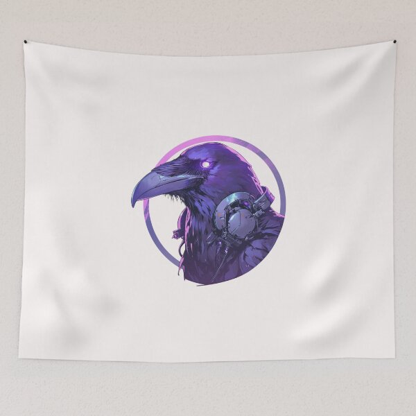 Item preview, Cyber crow // crow // Cool Animal // Cyber Animal // Future Animal Art // Animal Warrior // Animal Cute Art // Gaming Aesthetic stickers designed and sold by SMARTKIT  DESIGNAGENCY.