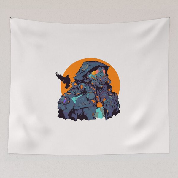 Item preview, Cyber crow // crow // Cool Animal // Cyber Animal // Future Animal Art // Animal Warrior // Animal Cute Art // Gaming Aesthetic stickers designed and sold by SMARTKIT  DESIGNAGENCY.