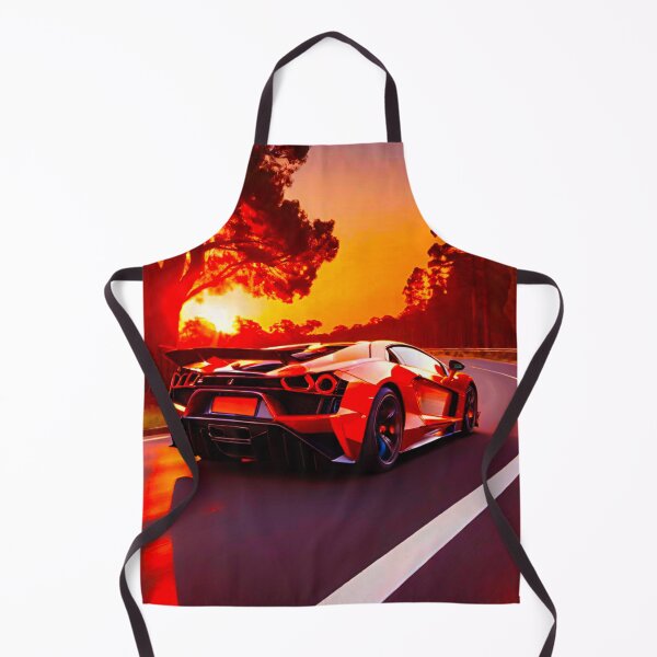 Item preview, Radiant Red Supercar at Sunset designed and sold by GrizzlyCollective.